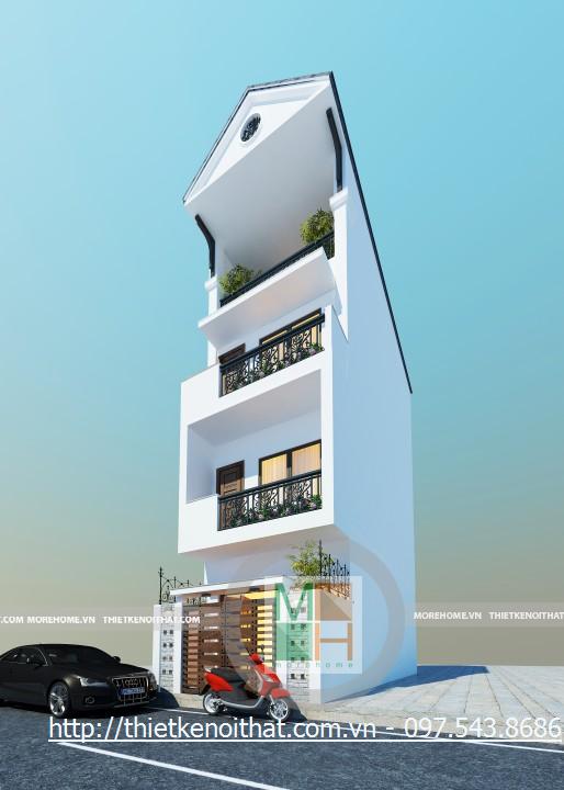 Thiết kế nhà lô - Nhà Anh Quân Thái Thính